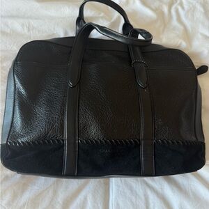 Coach Black Leather laptop Bag